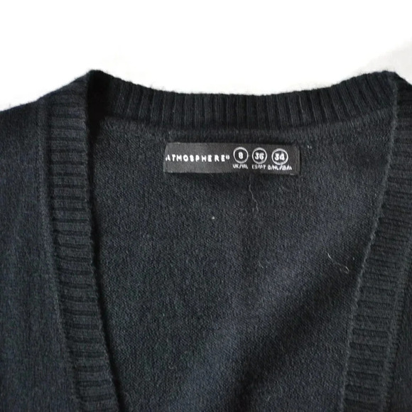 Atmosphere Black button up Cardigan - Picture 3 of 4